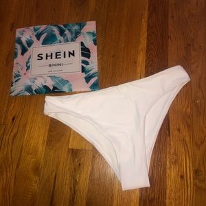 SHEIN white bikini bottom